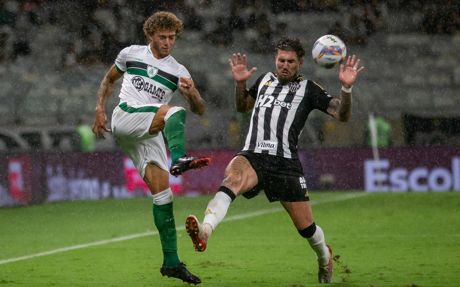 Jogadores do Atlético-MG em campo