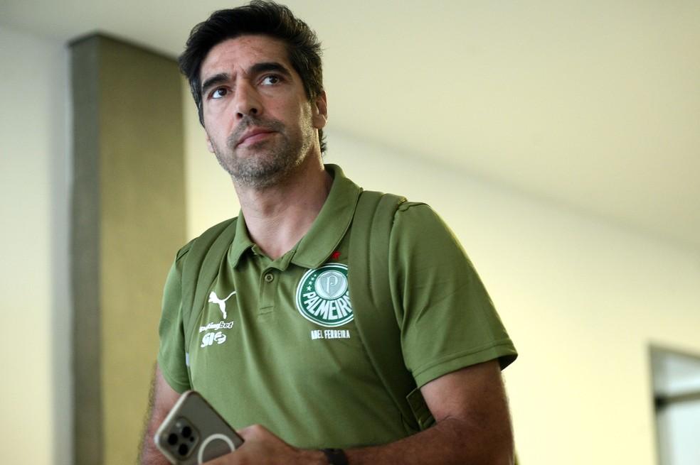 Abel Ferreira, do Palmeiras, antes do clássico contra o Corinthians