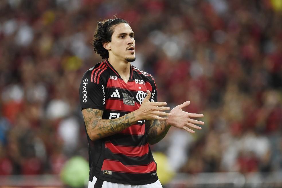 Pedro comemora em Flamengo x Juventude