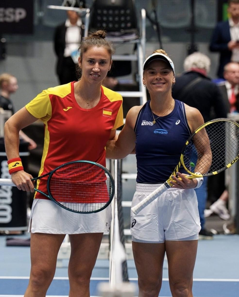 Sara Sorribes e Laura Pigossi na Billie Jean King Cup