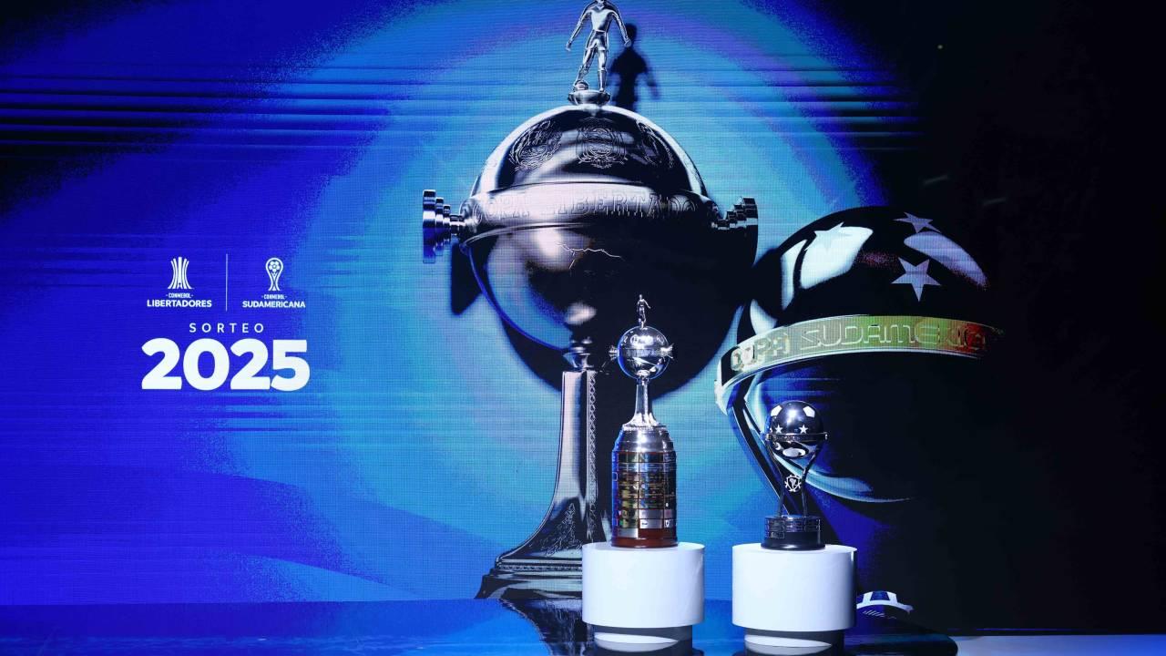 Sorteio da fase preliminar da Libertadores 2025, em Luque, no Paraguai
