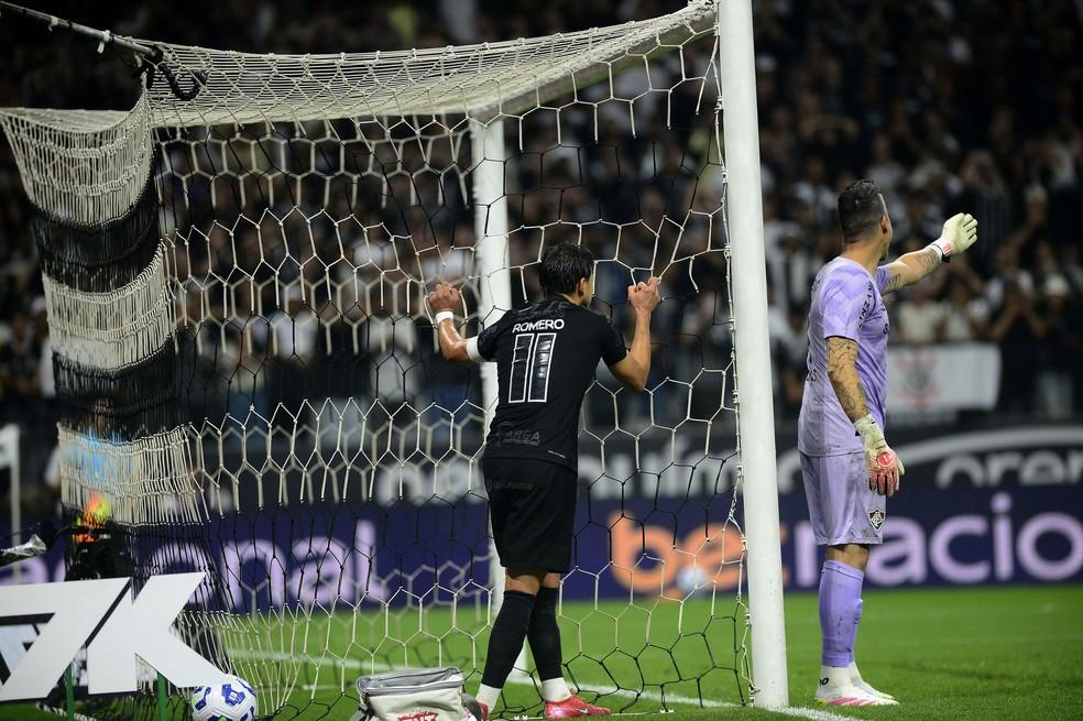 Romero em Corinthians x Fluminense