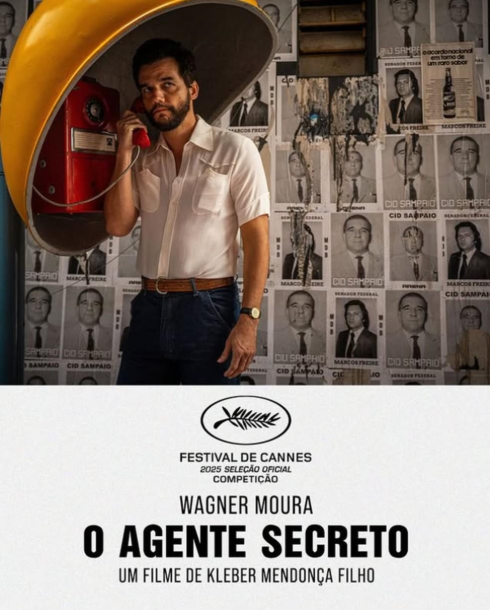 Poster de 'O agente secreto', de Kleber Mendonça Filho