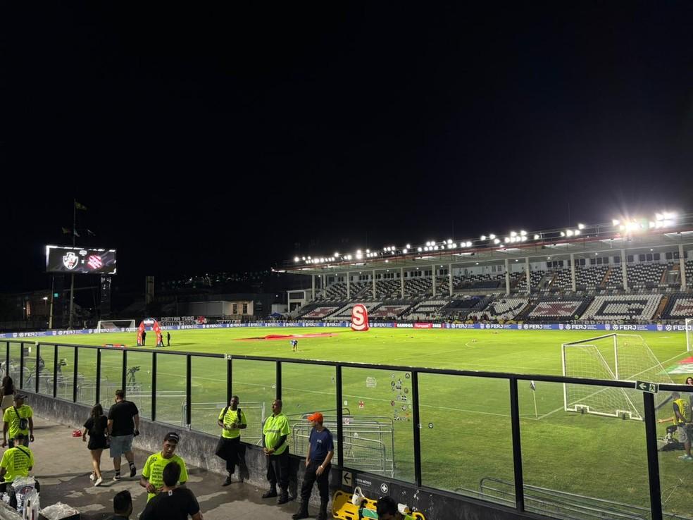 Estádio de São Januário antes do começo do jogo entre Bangu e Vasco pelo Carioca 2025