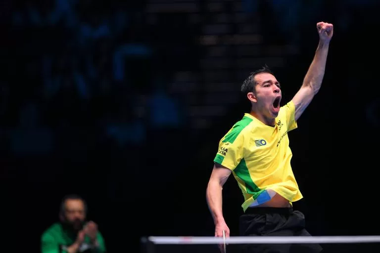 Hugo Calderano faz história e avança à final da Copa do Mundo de Tênis de Mesa
