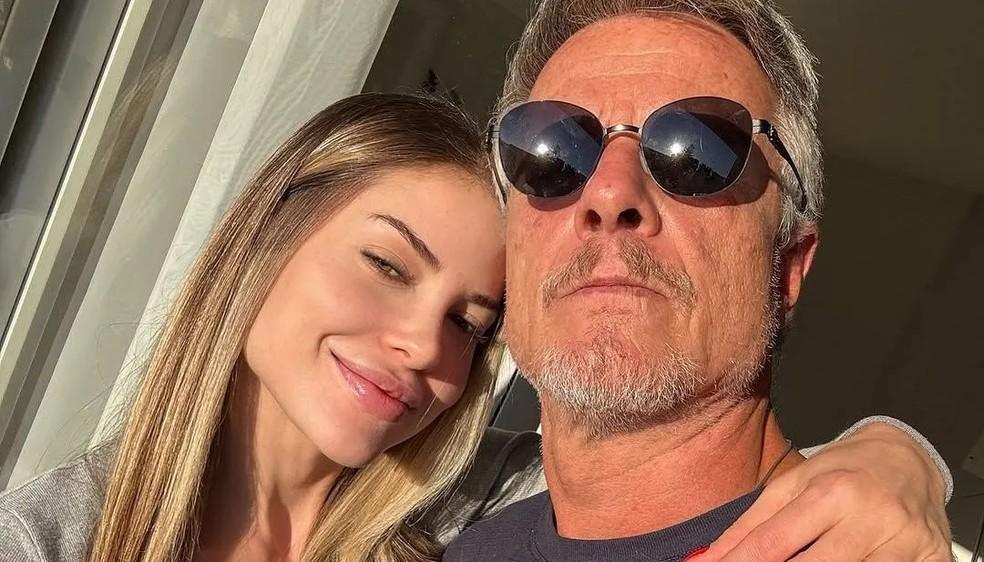 Marcello Novaes e Saory Cardoso juntos antes do término