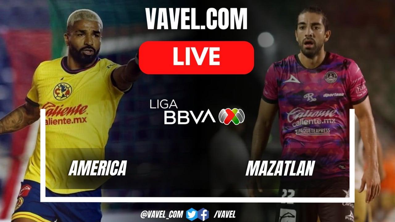 Atualizações ao vivo da partida América vs Mazatlán (5-0)