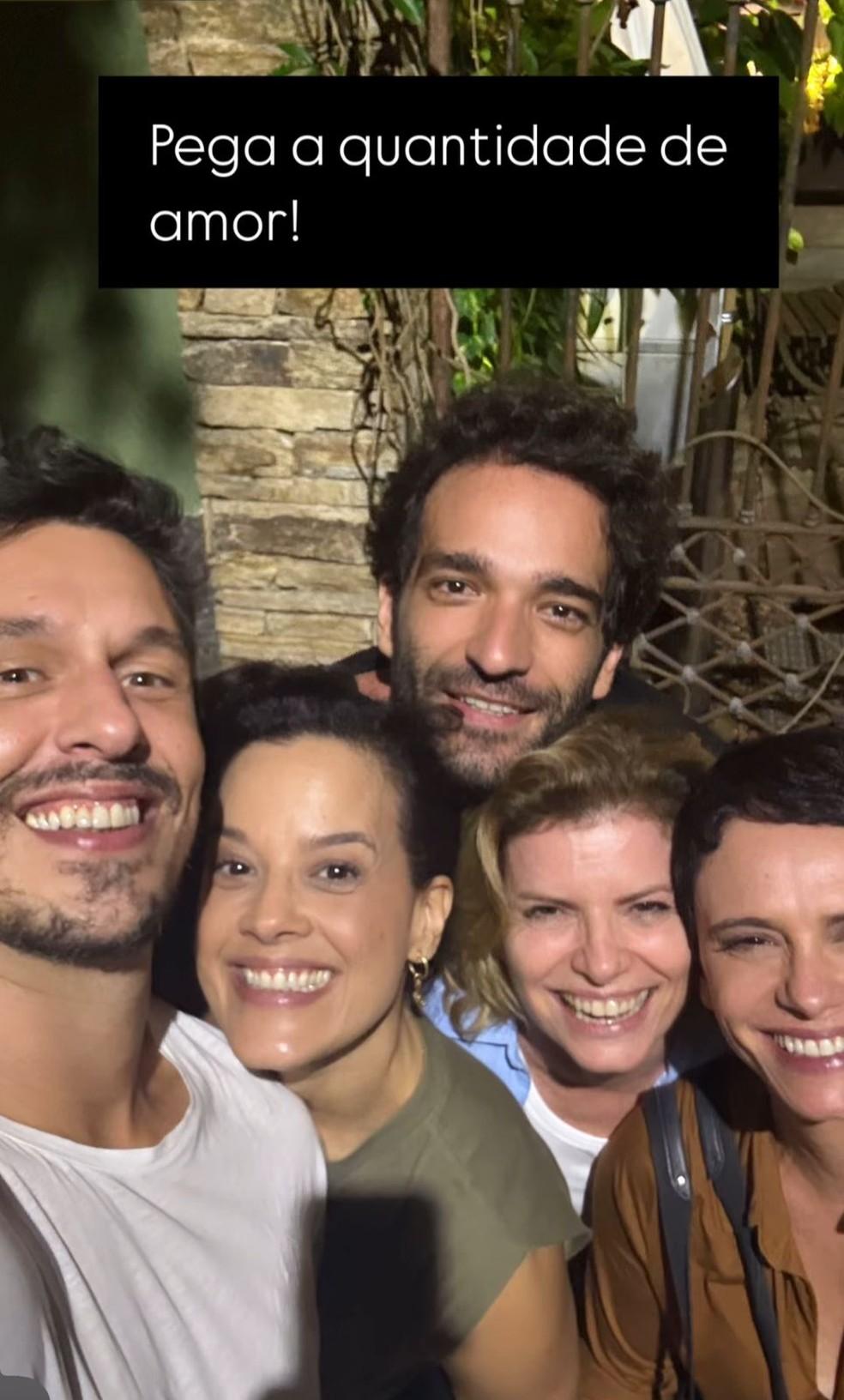 João Vicente de Castro e parte do elenco de 'Vale Tudo'