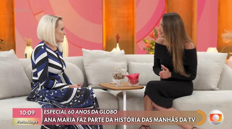 Ana Maria é recebida no Encontro com Patrícia Poeta