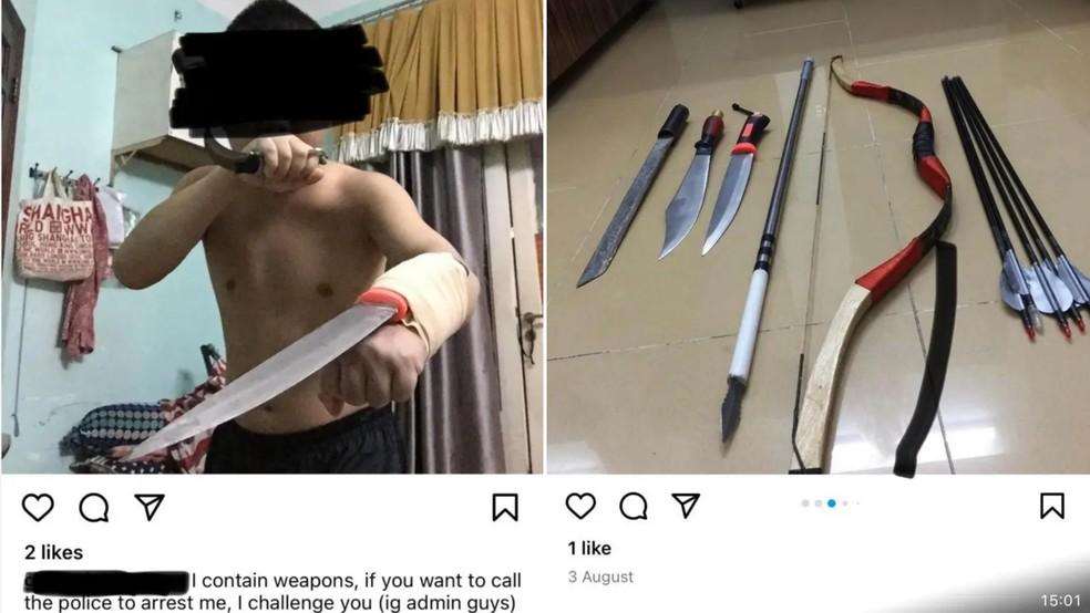 Postagens de agressores de Annie na internet