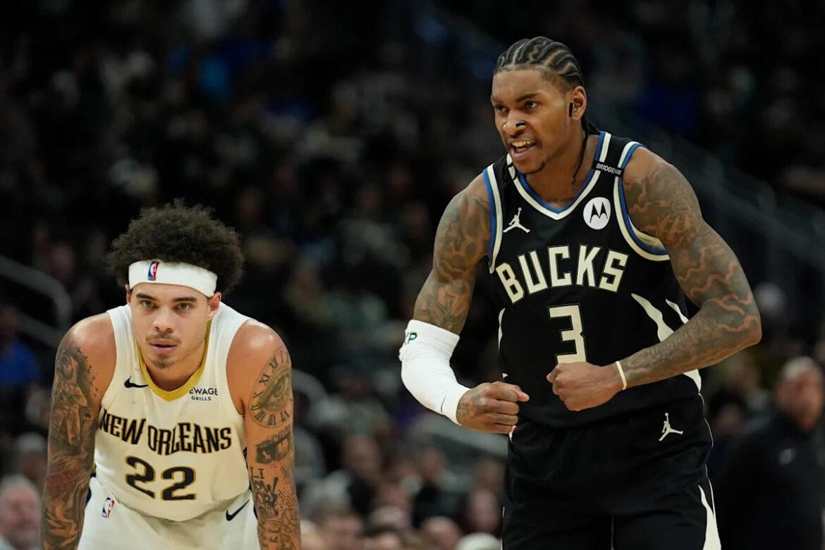 Bucks vence com uma vitória de 136-111 sobre o Pellicans em uma série de 6 jogos