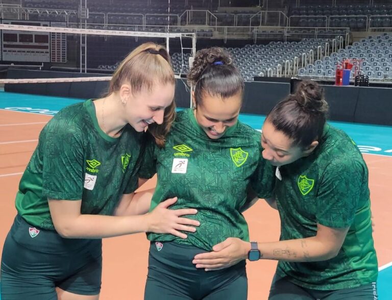 Grávida de cinco meses, levantadora é destaque em decisão do Fluminense