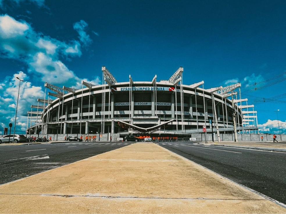 Estádio Olímpico do Pará, o Mangueirão, em Belém (PA)