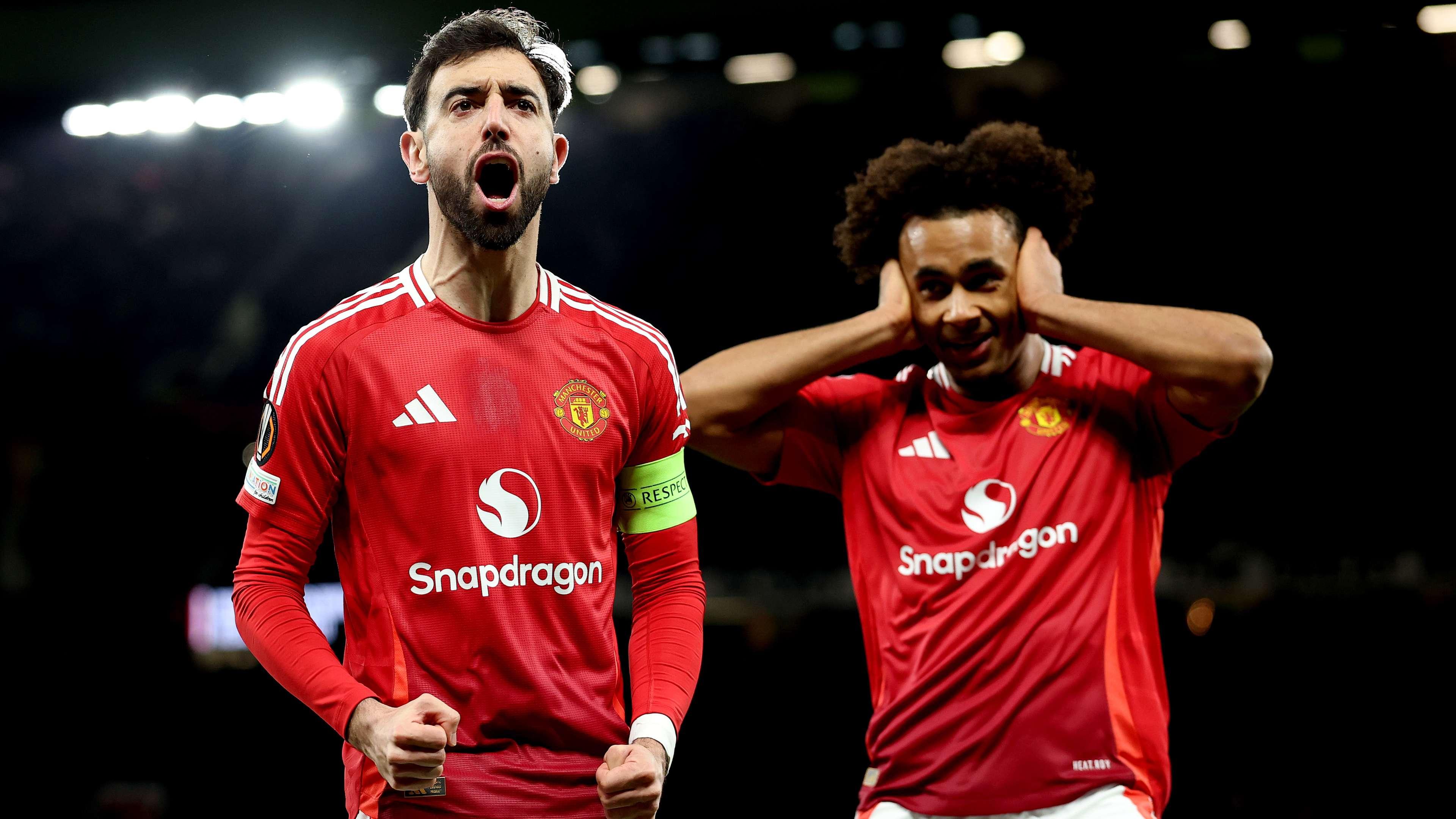 Manchester United em partida pela UEFA Europa League