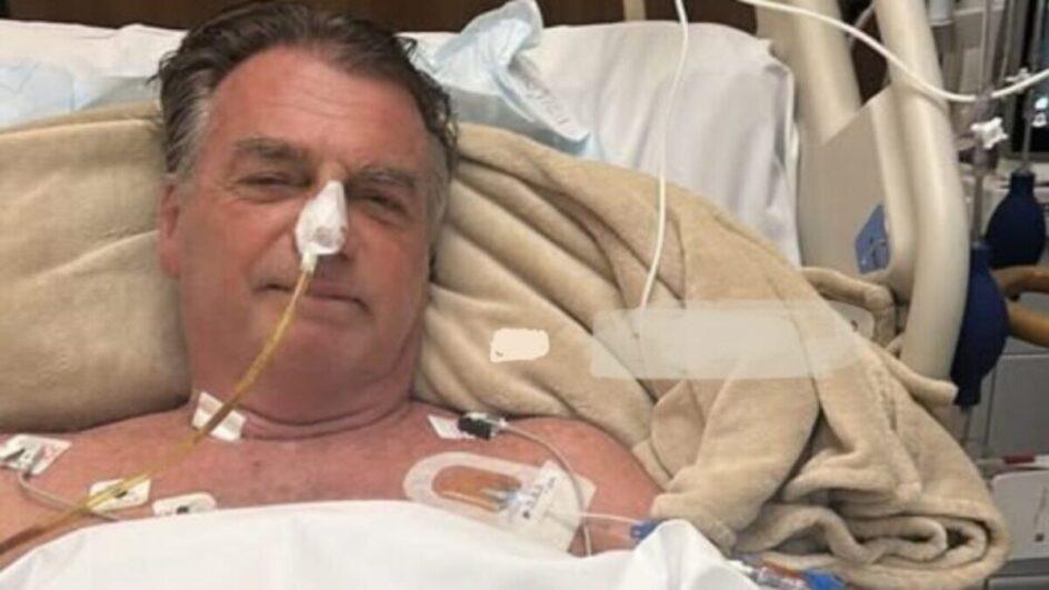 Bolsonaro em hospital após cirurgia