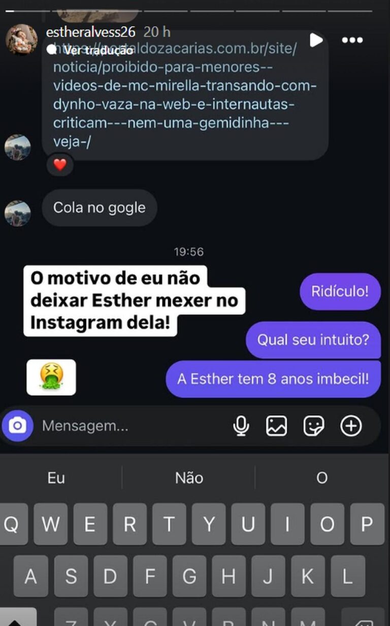 Filha de Dynho Alves e MC Mirella se torna alvo de vídeo íntimo vazado; mãe se revolta