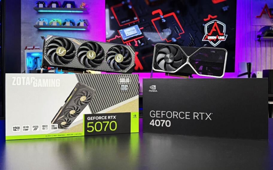Comparação entre RTX 5070 e RTX 4070