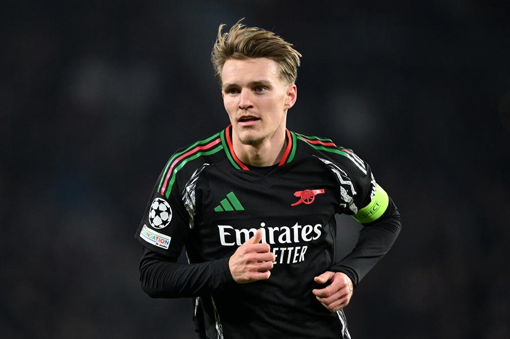 Martin Ødegaard em ação pelo Arsenal