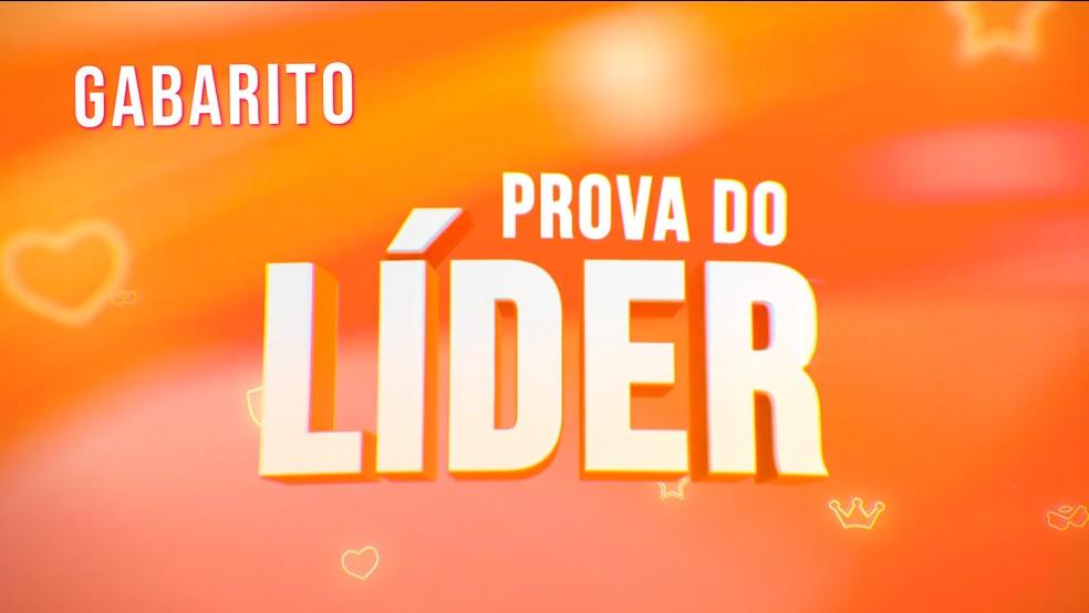Gabarito da Prova do Líder