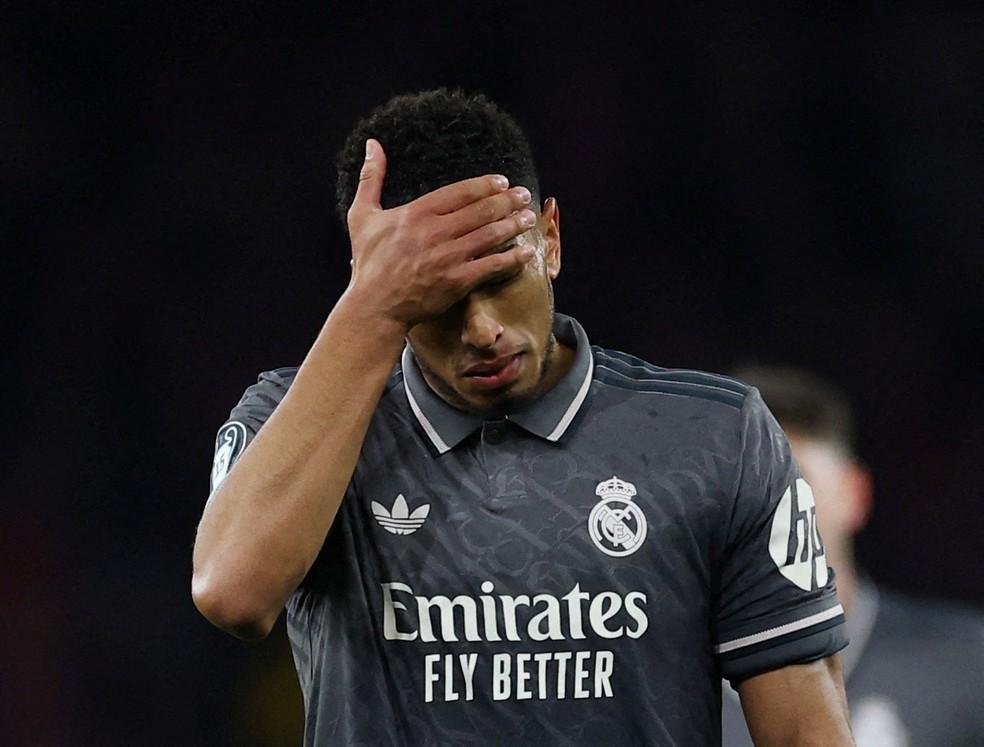 Bellingham lamenta a derrota do Real Madrid para o Arsenal na Champions League