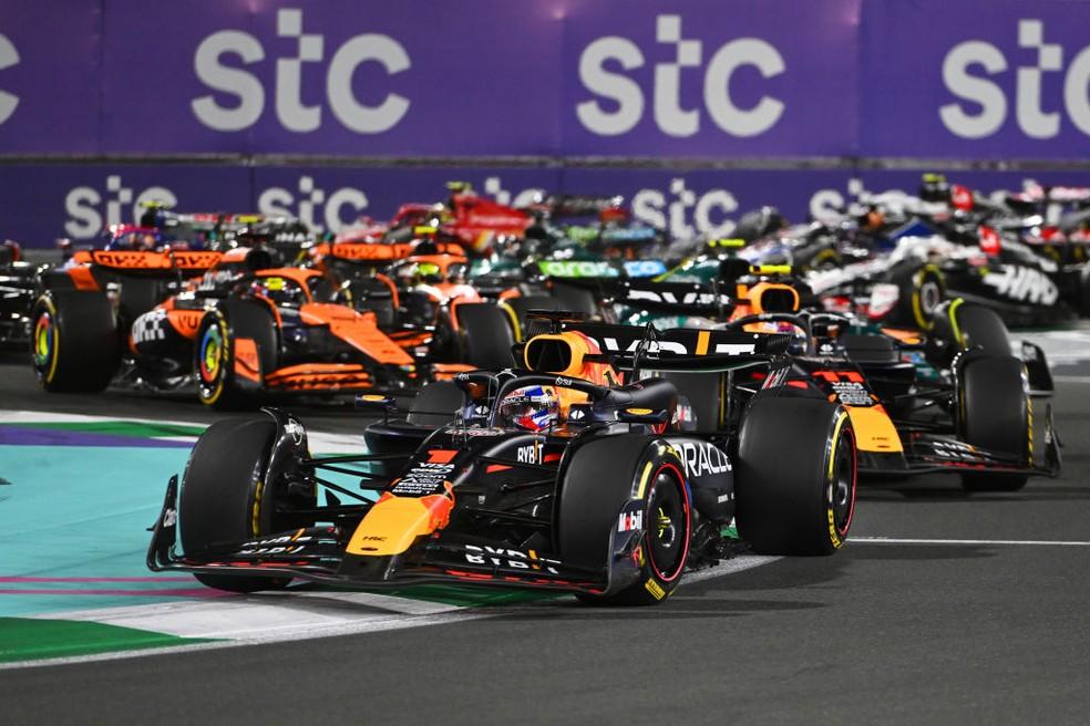 Largada do GP da Arábia Saudita de F1 em 2024