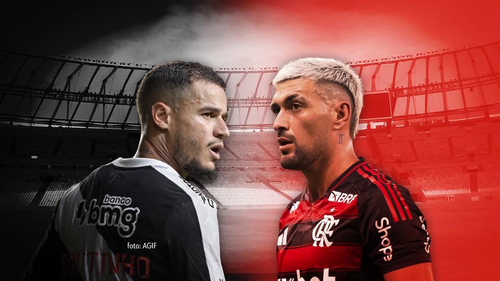 Coutinho x Arrascaeta são as figuras do clássico Vasco x Flamengo