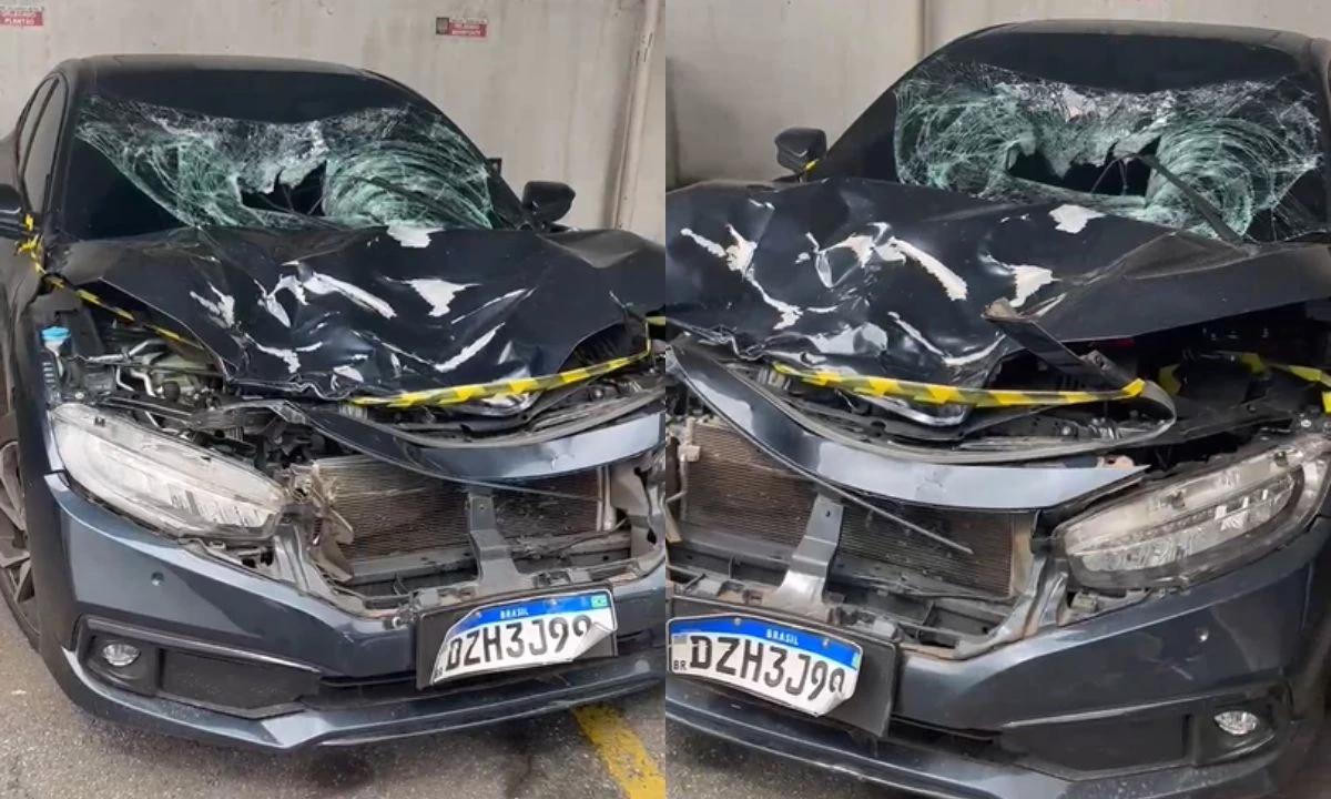 Local do atropelamento em São Caetano do Sul