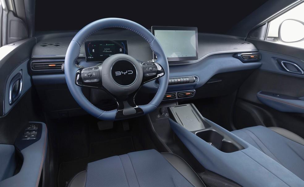 BYD Dolphin Mini tem central multimídia de 10,1 polegadas