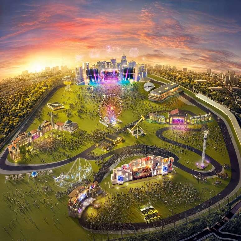 Mapa do The Town 2025