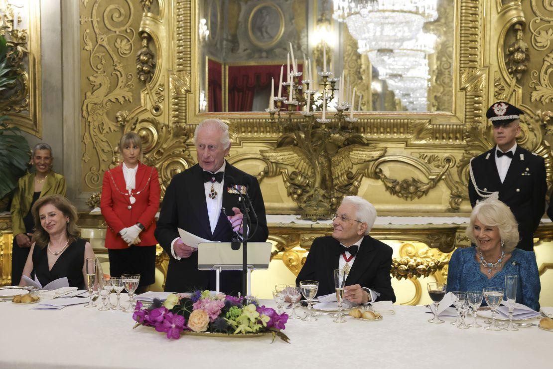 Banquete de estado no Palácio Quirinal