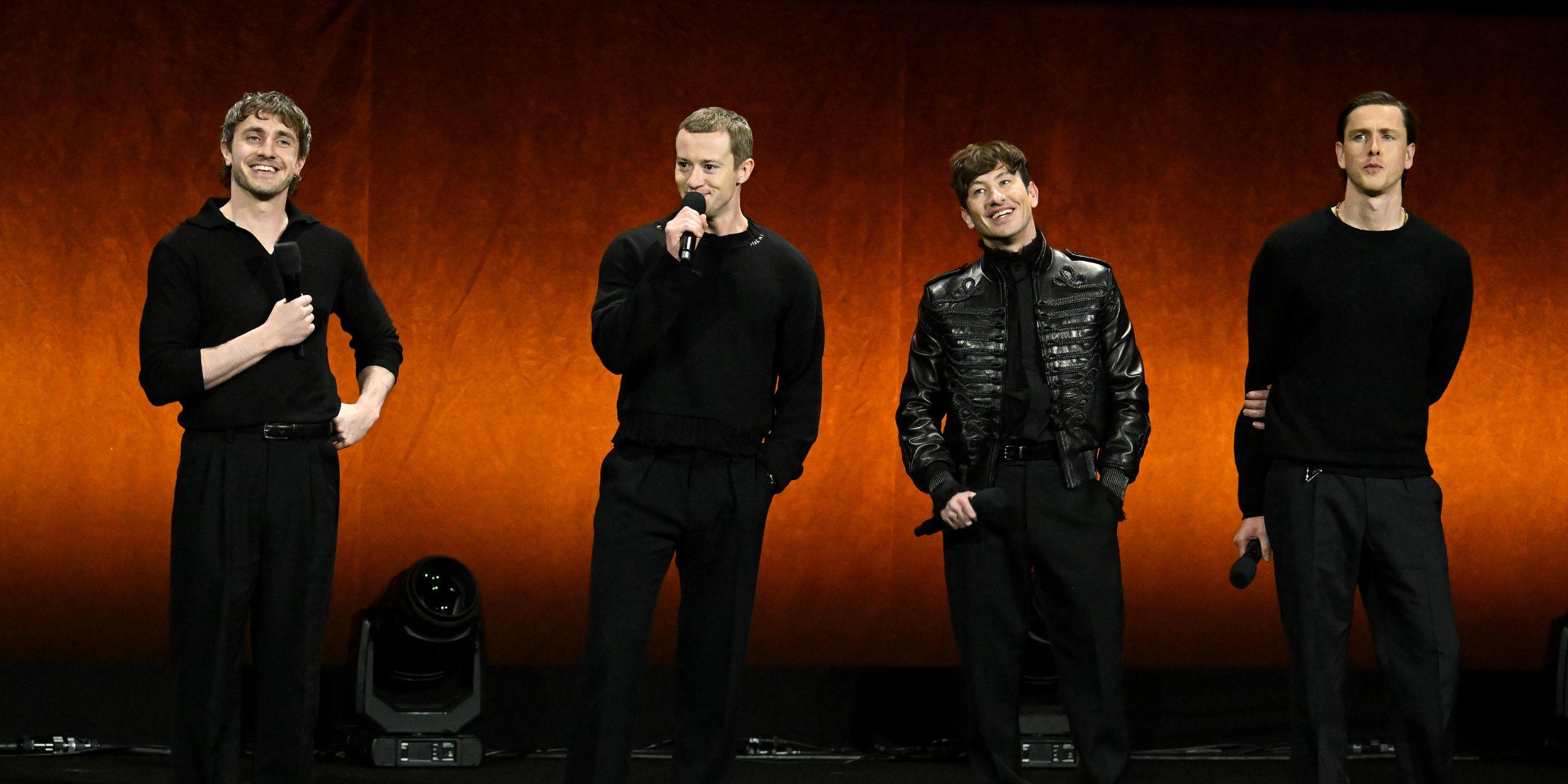 Paul Mescal, Joseph Quinn, Barry Keoghan e Harris Dickinson no CinemaCon 2025