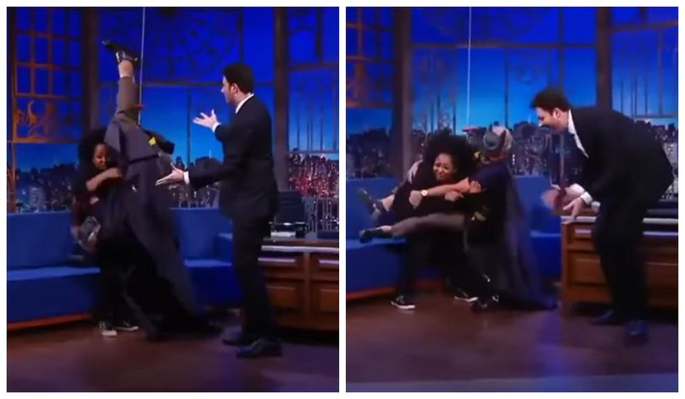 Cena do programa 'The Noite'