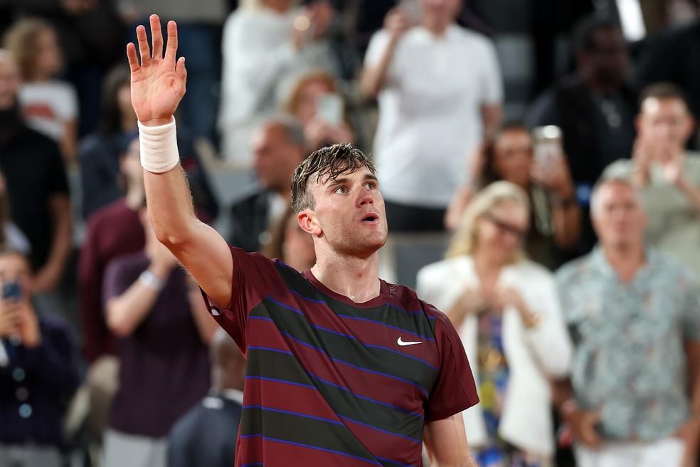 Jack Draper celebra a classificação