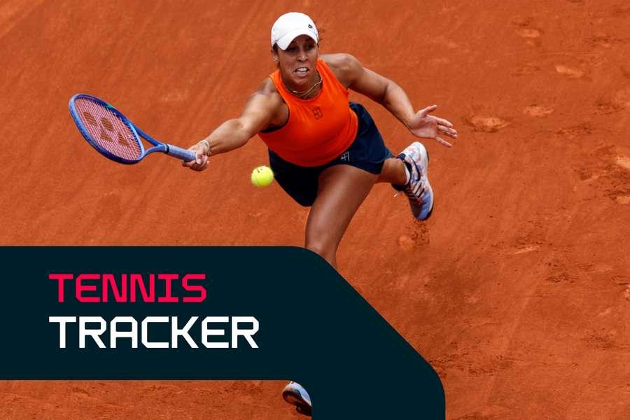 Madison Keys em ação no torneio de Roma