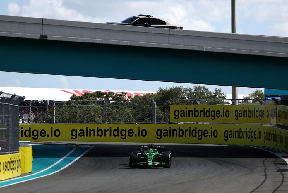 Gabriel Bortoleto durante a classificação sprint do GP de Miami