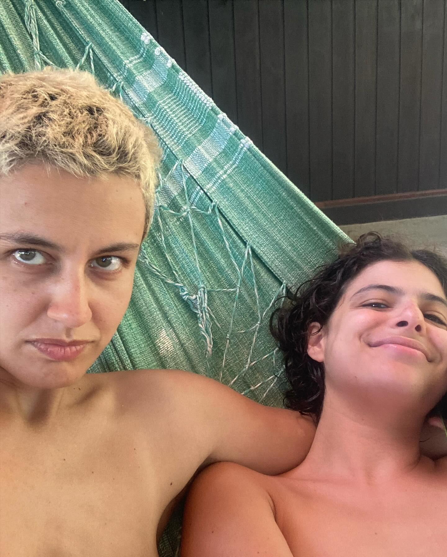 Maria Beraldo com Julia Anquier