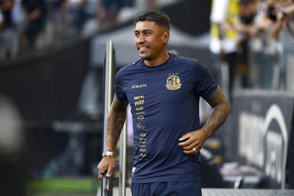 Paulinho no duelo entre Mirassol e Corinthians na Neo Química Arena