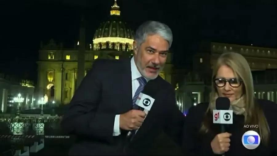 Ilze Scamparini e William Bonner no Jornal Nacional