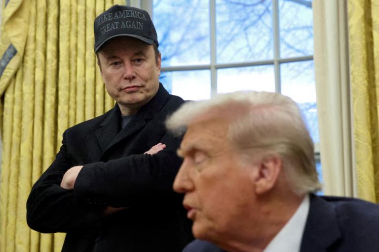 Elon Musk com Donald Trump