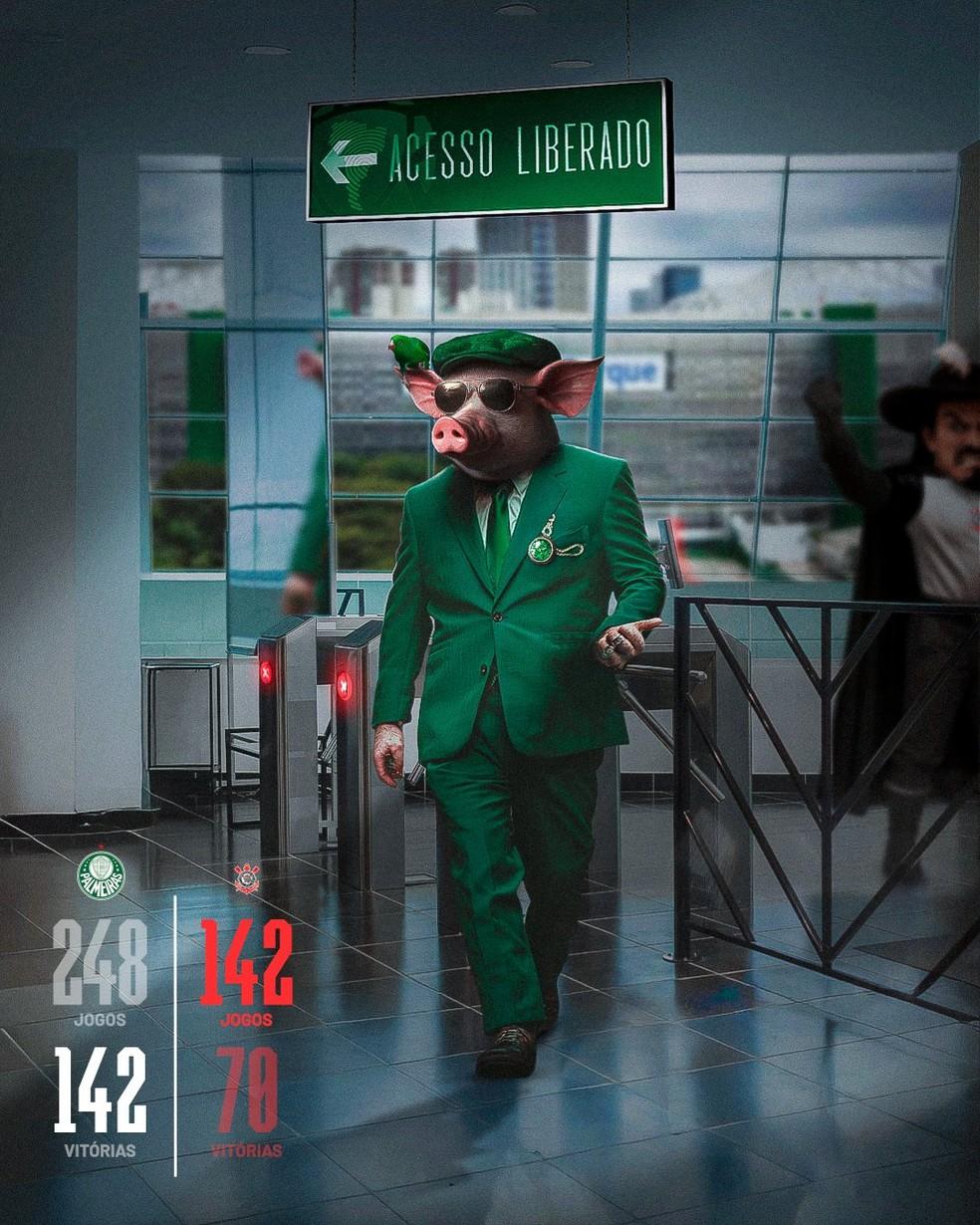 Palmeiras provoca Corinthians com número de vitória na Libertadores