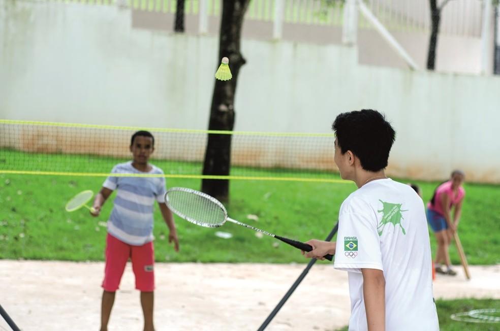 Desafie-se no AirBadminton, atividade no Dia do Desafio