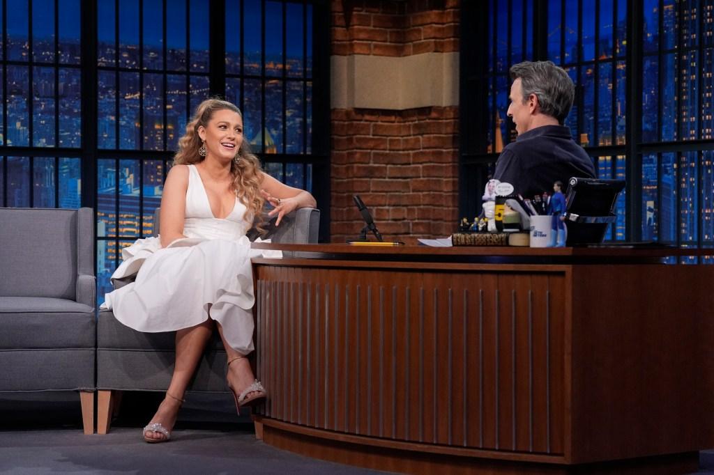 Blake Lively and Seth Meyers