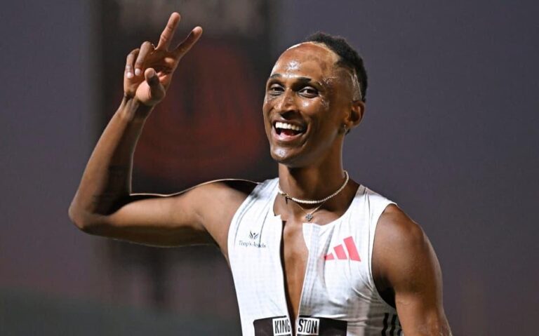 Alison ‘Piu’ dos Santos conquista novo ouro no Grand Slam Track de Miami