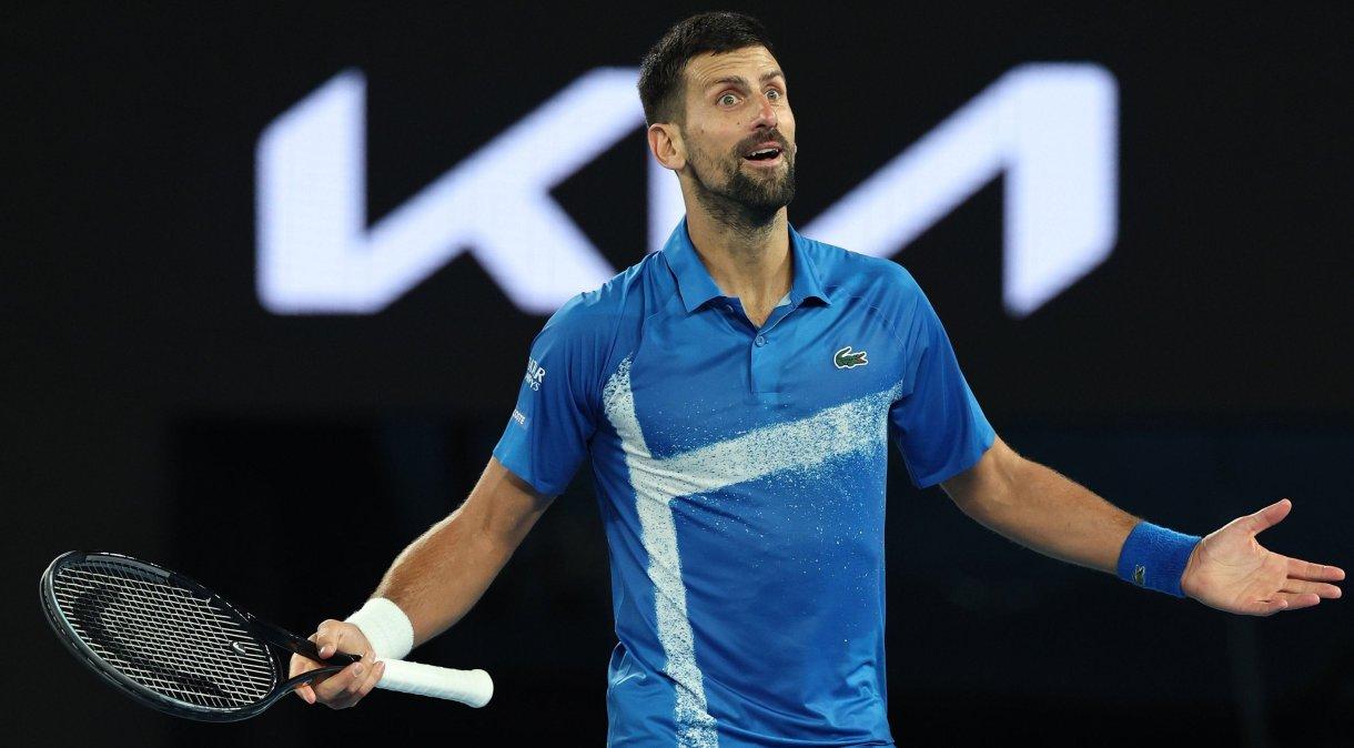 Djokovic em ação