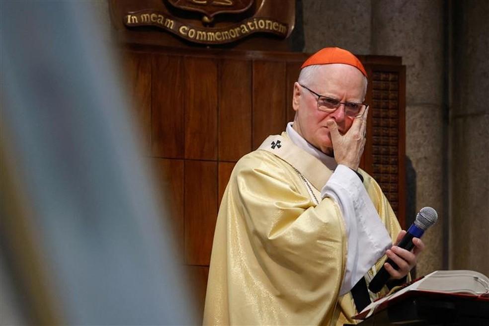 O cardeal Dom Odilo Pedro Scherer, arcebispo de São Paulo, celebra missa em homenagem ao papa Francisco