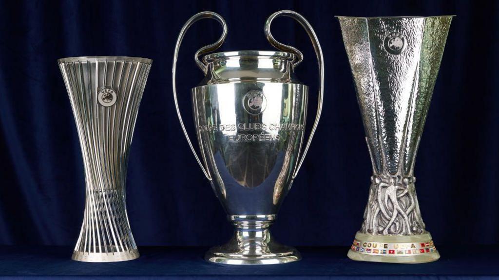 Troféus da Champions League, Europa League e Conference League
