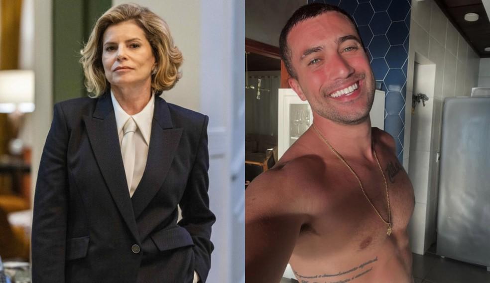 Odete Roitman (Débora Bloch) em 'Vale Tudo': flerte com Ricardo Vianna