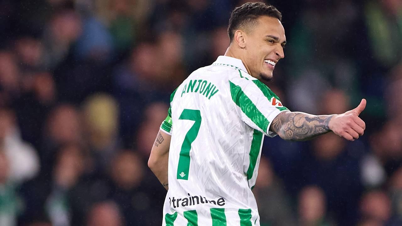 Antony Matheus dos Santos do Real Betis durante partida na LaLiga