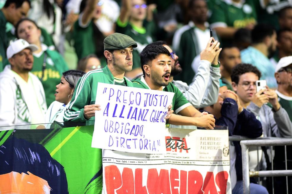 Torcida do Palmeiras na partida contra o Ceará