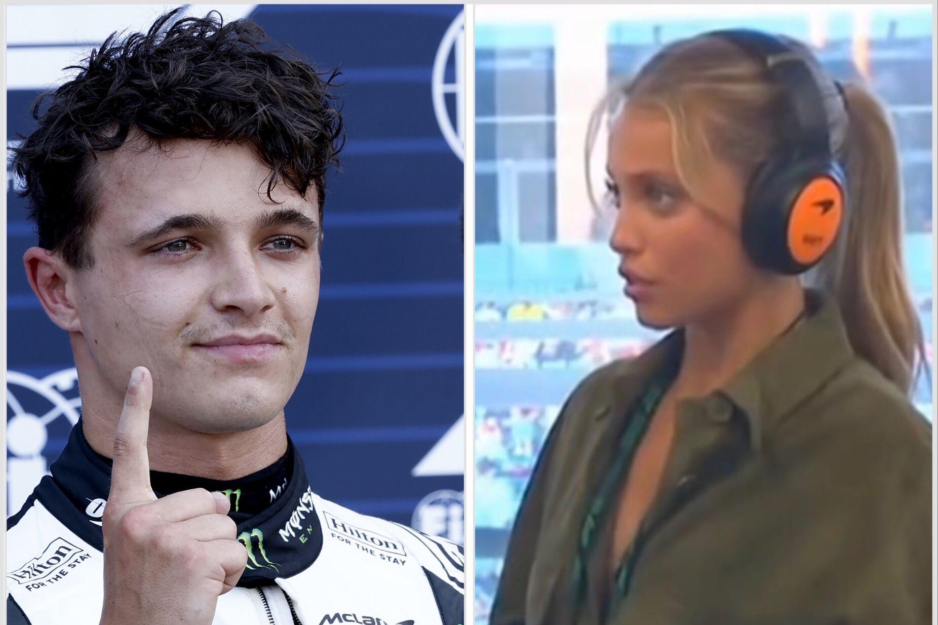 Margarida Corceiro vibra no Mónaco com Lando Norris durante a Fórmula 1